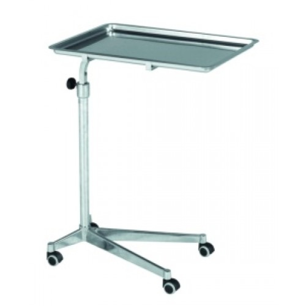 Стол медицинский VERNIPOLL S.R.L типа «Гусь» инструментальный из нержавеющей стали, консольный
