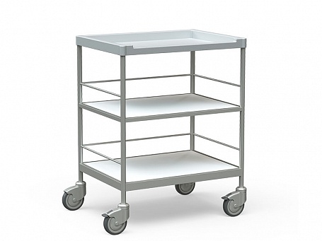 Столик-тележка медицинский процедурный Белва БТ-СТН-305 с 3 полками