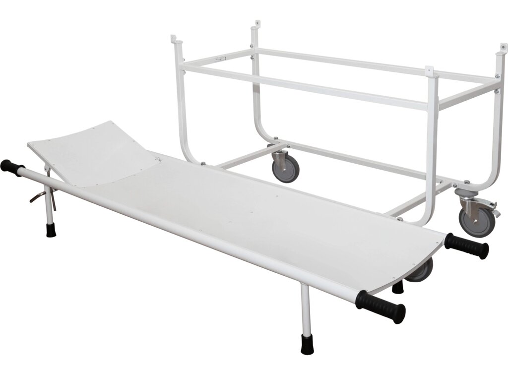 Тележка-каталка ДЗМО ТБС 01 для перевозки больных, со съемной панелью