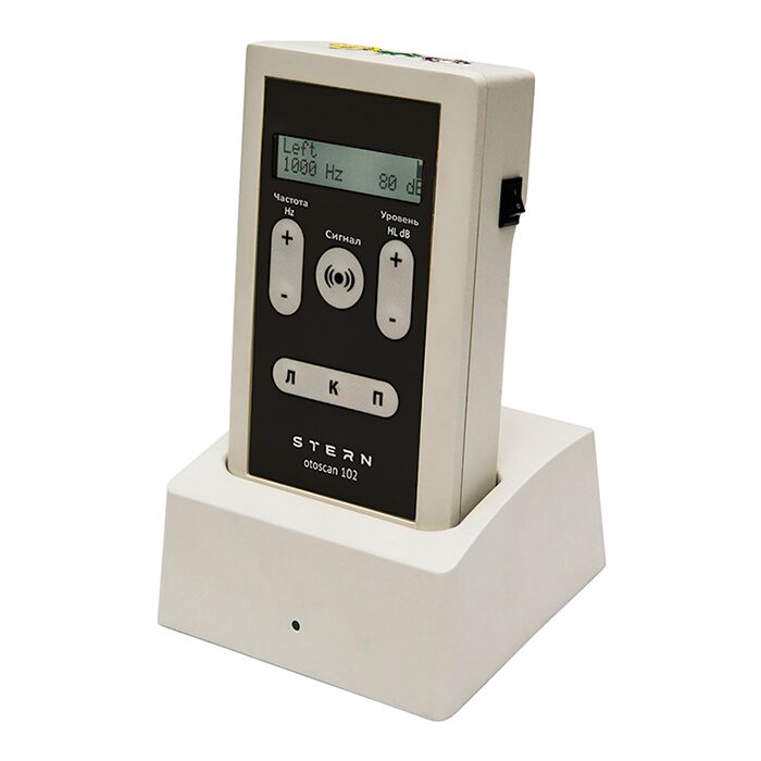 Портативный аудиометр STERN OTOSCAN 102 — тональная аудиометрия, 0–110 дБ, DD45, B72